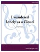 I wandered lonely as a Cloud SATB choral sheet music cover